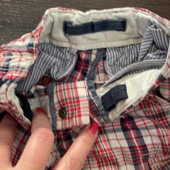 Lot set boys 3t shorts chambray old navy red white blue gap kids bundle - Picture 3 of 8